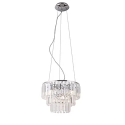 MAXLIGHT P0259 - Luster na sajli MONACO 9xG9/40W/230V prečnik 42 cm hrom