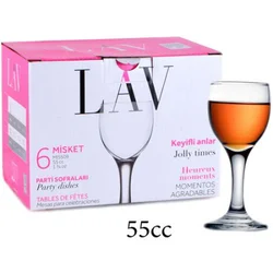 shumee Komplet 6 kozarcev za liker 55 ml Misket LAV