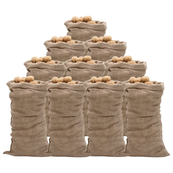 Jutene vreće 10 kom 65 x 135 cm 100 % juta 220 g/m2