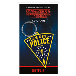 Privezak Stranger Things - Hawkins Police - Rubber Keychain