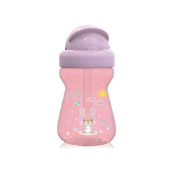Mini sportska flasica sa slamcicom 6+ animals blush pink ( 10200740002 )