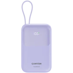 Canyon 10,000mAh 22.5W max Power Bank OnPower 101 Purple