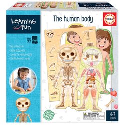 Edukativna igra za najmlađe The Human Body Educa Učimo anatomiju ljudskog tijela sa sličicama 99 dijelova od 4 godine