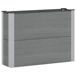 Povišena vrtna gredica Siva 100 x 30 x 72 cm