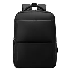 Poslovni ranac NIXON sa USB konektorom – dva odeljka/ laptop 15/ sigurnosni džep/ crni