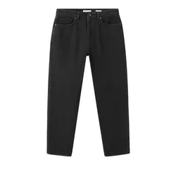 MANGO MAN Kavbojke črn denim