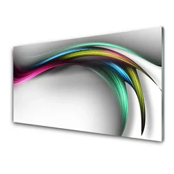 tulup.si Steklena slika Abstrakcija graphics 120x60 cm 4 obešalnika