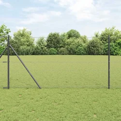 vidaXL Ograja v Obliki Hexagona Siva 1.2x10 m Jeklo