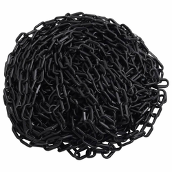 Lanac za upozorenje crni 30 m O 6 mm plastični