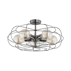 Stropna svetilka LOTOS 5xE27/15W/230V antracit