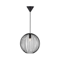 Nordlux - Luster na sajli BERONI 1xE27/60W/230V crna O 35 cm