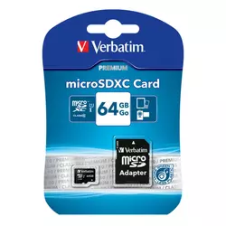VERBATIM memorijska kartica MICRO SDXC 64 44084