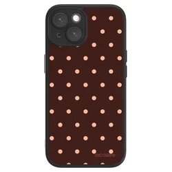 ULTIMATE CASE za Apple iPhone 15 - Peach Dots & Chocolate