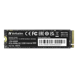 VERBATIM Vi3000 PCIe NVMe M.2 SSD 1TB (49375)