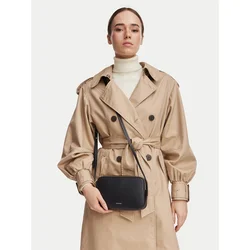 Calvin Klein Ročna torba Foil Logo Elongated Camera Bag LV04F3276G Črna