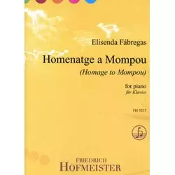 FABREGAS:HOMENATGE A MOMPOU FOR PIANO