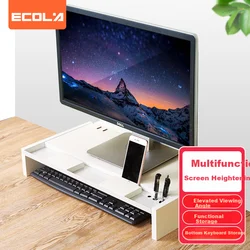 Ecola Postolje za monitor, 55x28x9 cm, Belo