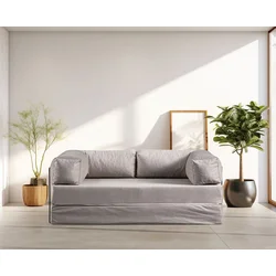 Atelier del Sofa Dvosed na razvlačenje Via Con, 200x80x100cm, Sivi
