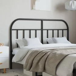 Vidaxl vidaXL Kovinsko vzglavje postelje črne barve 135 cm