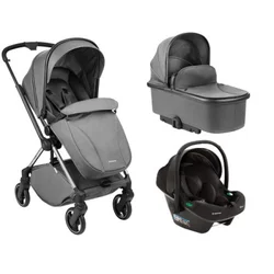 Kikka Boo Kolica Lanah 3in1 premium set sa autosedištem I-Xtend I-size i tvrdom korpom Grey ( KKB21149 XTSET )