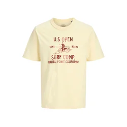 Jack & Jones Premium Majica JPRBLUNIKO  kremna / kostanj rjava / rjasto rjava