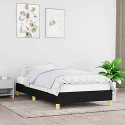 Okvir za krevet bez madraca crni 80x200cm od tkanine