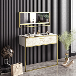 HANAH HOME Polka Aynali White (sa ogledalom)