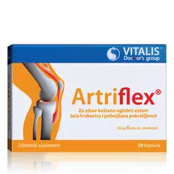 Vitalis Artriflex 20 kapsula, za zdrav koštano-zglobni sistem. Jača hrskavicu i poboljšava pokretljivost