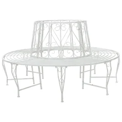 Klupa pod drvetom 8-Broj sjedala O 160 x 89 cm Čelik