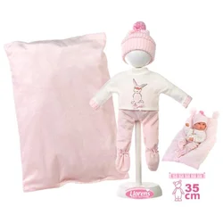 Llorens M635-56 oblačilo za punčko dojenčka NEW BORN velikosti 35-36 cm z dodatki