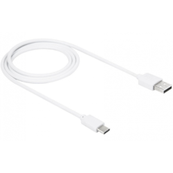 CCP-USB2-AMCM-1M** Gembird USB 2.0 AM to Type-C cable (AM/CM), QC3.0, 1m WHITE (84)