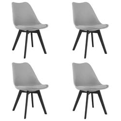 BE Stol MARK - sive/črne noge x 4