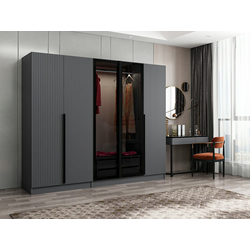 Hanah home Ormar Kale Plus 225x210x52cm Sivi