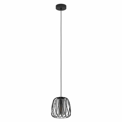 EGLO viseća lampa FLORESTA E27 O19,5 cm crna dimljeno staklo 99705