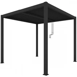 Vrtna pergola Luxe 4x4m - antracit z LED