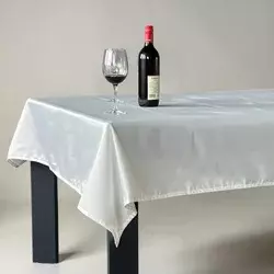 Stolnjak Damast Glat - 150x160cm Prljavo bela boja ( VLK000340-prljavobelaboja )