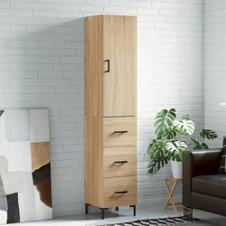 Visoka komoda hrasta sonome 34,5x34x180cm od konstruiranog drva