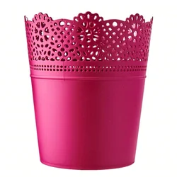 Saksija čipka lace okrugla fi 16cm ciklama