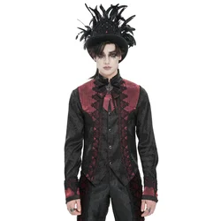 Moška srajca DEVIL FASHION - Valentine - črna/vinsko rdeča - SHT15802