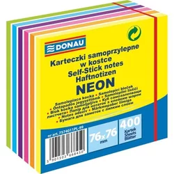 Donau Samolepilna blazinica - 76x76 mm, 400 l., mešanica barv