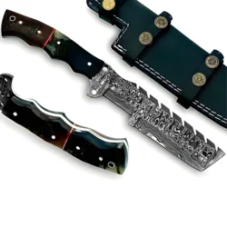 Damaskni vanjski nož DN-38749 - Smeđa KP38749