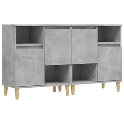 Komode 2 kom siva boja betona 60x35x70 cm od konstruiranog drva