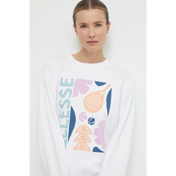Dukserica Ellesse Rosiello Sweatshirt za žene, boja: bijela, s tiskom, SGV20247