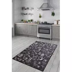 Conceptum Hypnose Tepih Cappuccino, 60x140cm, Crni