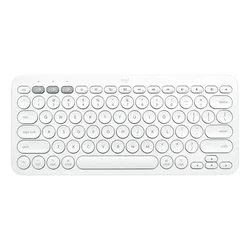 LOGITECH tipkovnica Pebble Keys 2 K380s, bela