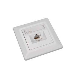 Vtičnica Solarix CAT6 UTP 1 x RJ45 za vgradnjo podometno bela