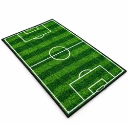 Aga4Kids Otroška preproga nogometno igrišče 100x50 cm