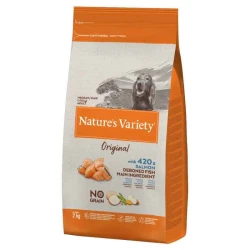Natures Variety Hrana za pse Medium/Maxi Adult Original gain Free, Losos - 2 kg