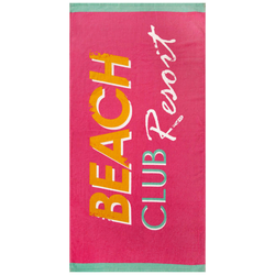PEŠKIR ZA PLAŽU 75/150 cm , ružičasta