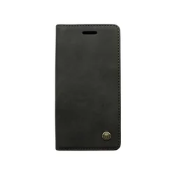 Maska za telefon LEATHER RETRO FLIP za Iphone 12 Pro Max (6.7), Crna